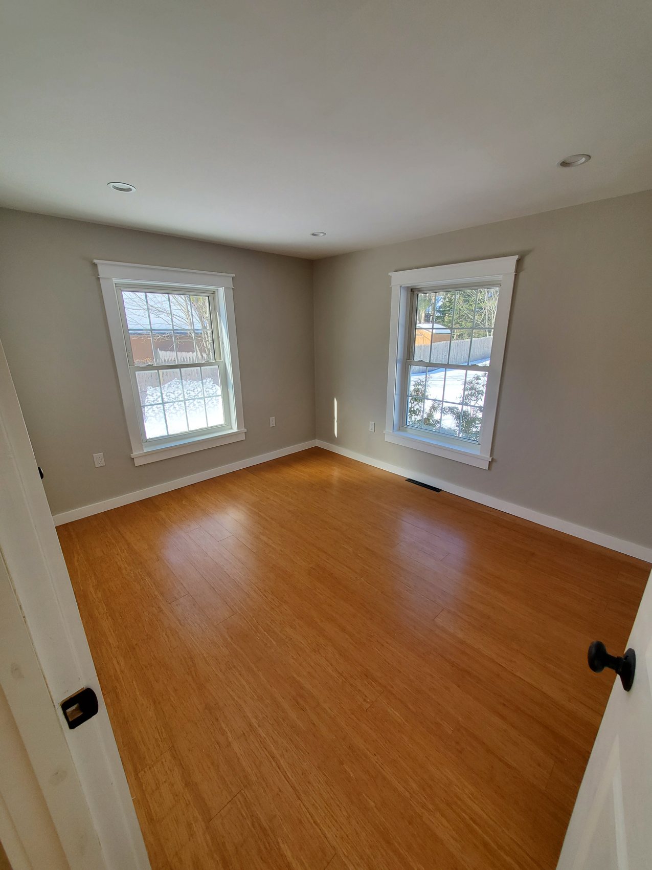 Refinished hardwood floor