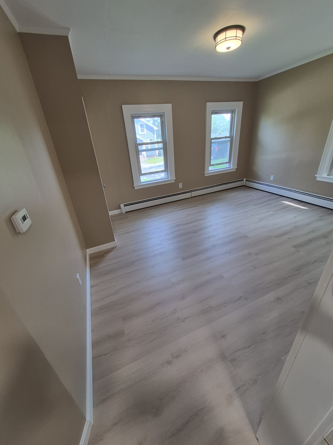 Flooring and finished room